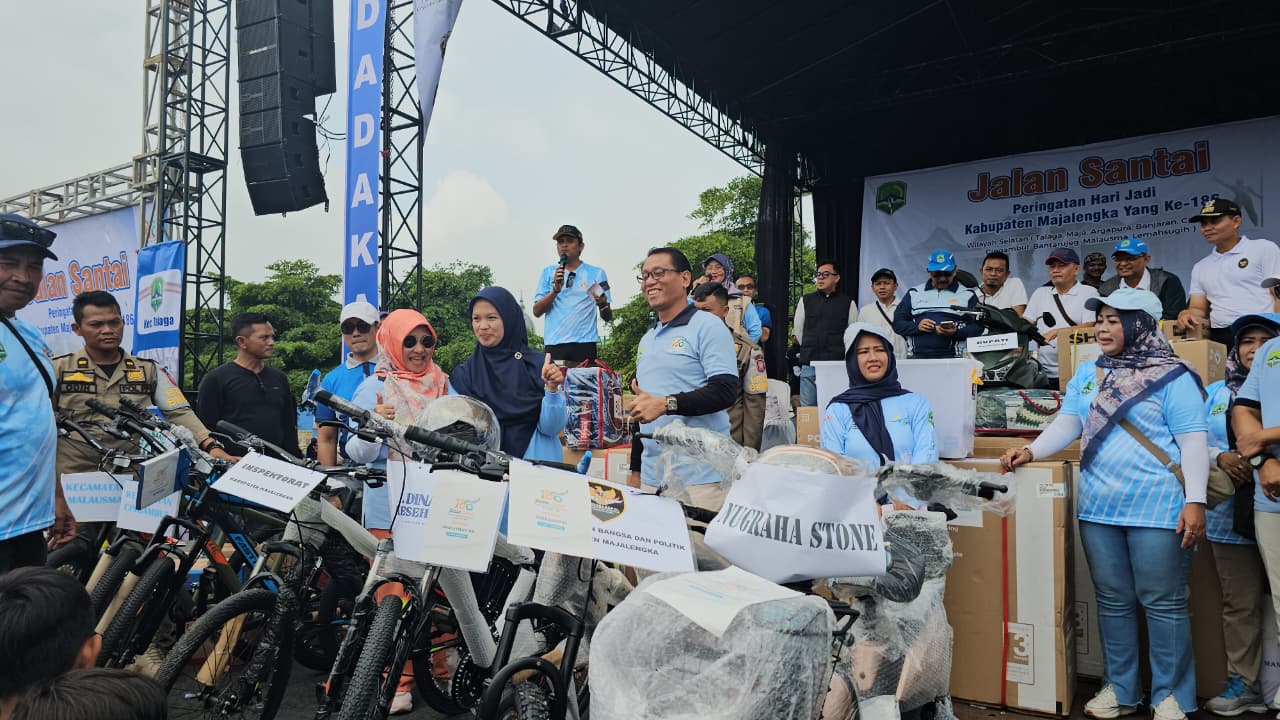 Meriahkan Hari Jadi Kabupaten Majalengka ke-186 , Kecamatan Talaga Gelar Jalan Santai dan Khitanan Massal.