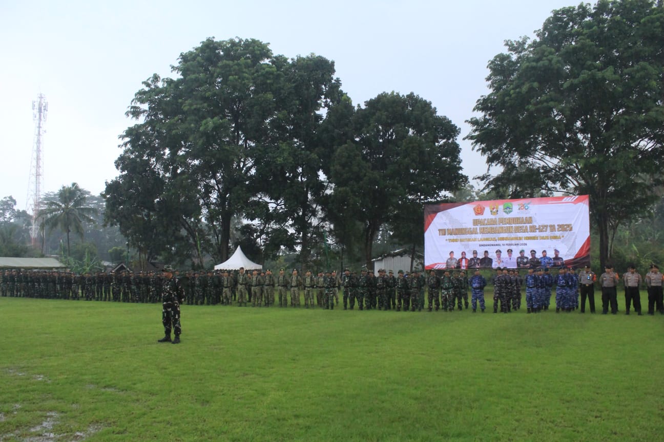 TMMD ke-127 Resmi Dibuka di Desa Sindangwangi, Percepat Pembangunan dari Desa.