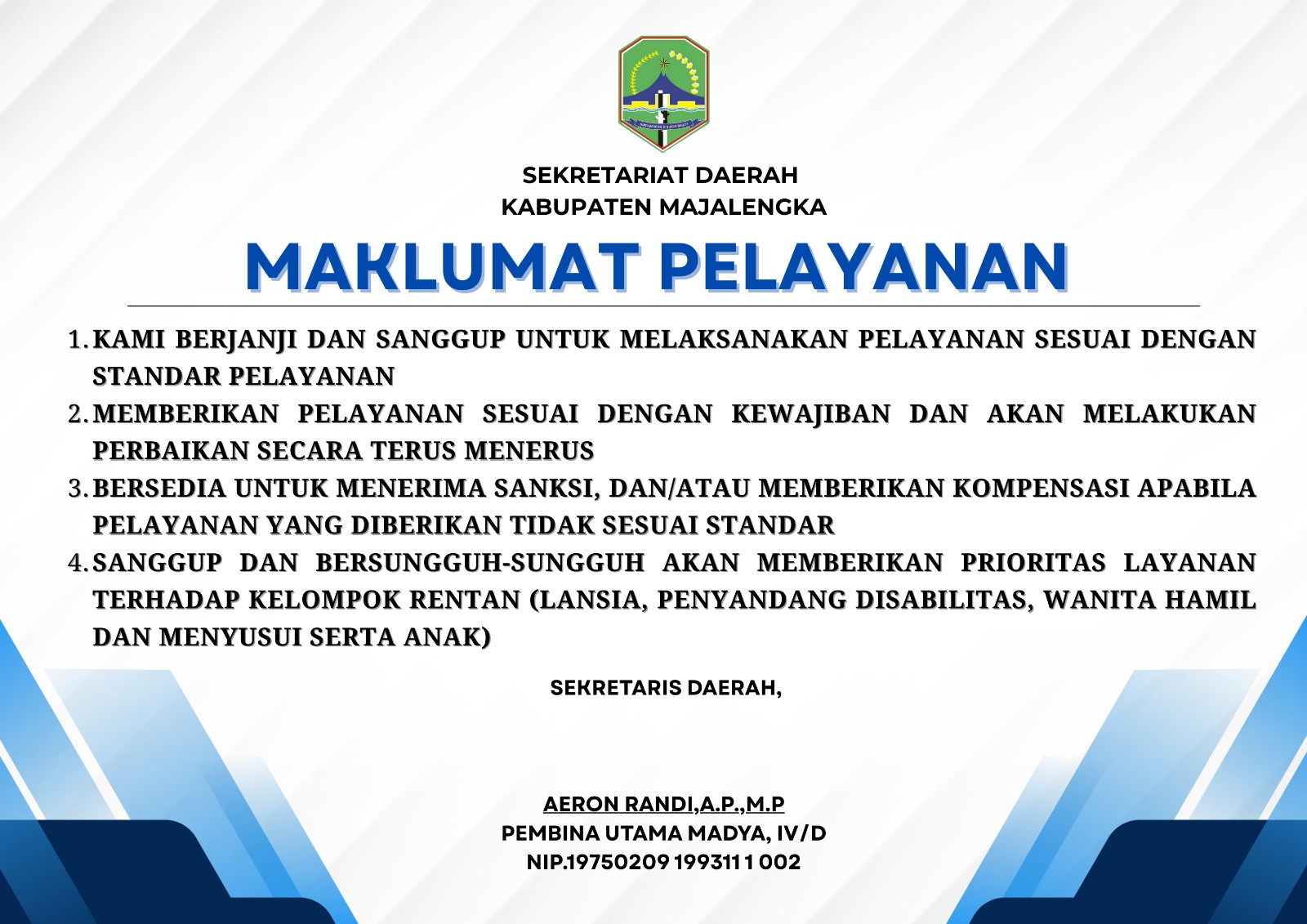 Maklumat Pelayanan